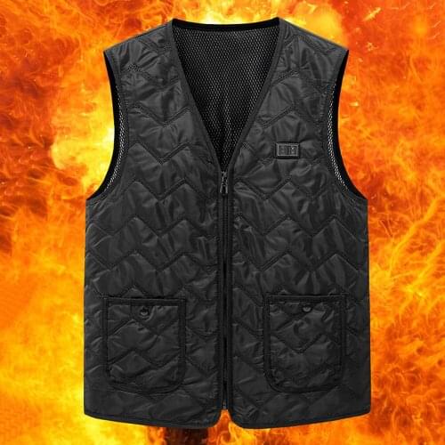 Winter Clothes Heating Vest Thermal Clothing Sweater And Shirt Dual Control Men Women USB Heated Jacket