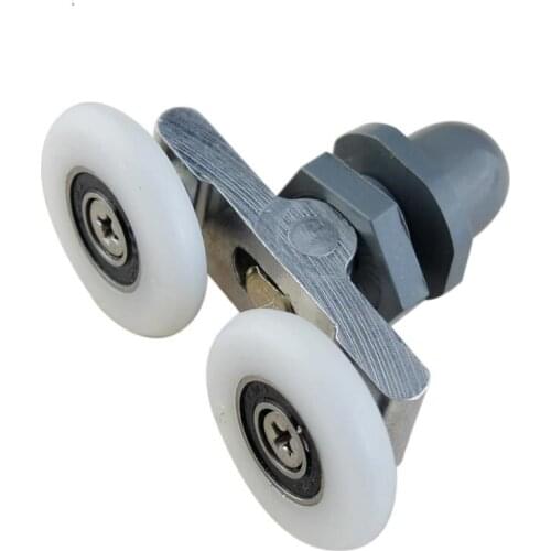 1PC/8PCS 19/23/25/27mm Diameter Double-Wheeled Replacement Shower Door Roller Runner Wheel