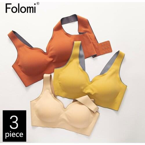 3pcs/Pack! Bra Seamless Bras For Women Underwear Push Up Bralette With Pad Vest Top Bra 6 Colors Available