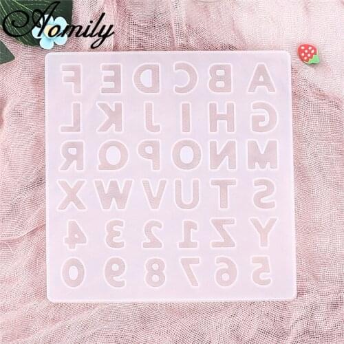 Amoliy Uppercase Letter Silicone Mold Capital Letter Resin Mold Alphabet Epoxy Resin Mold Baking Tools for Cakes Fondant Molds
