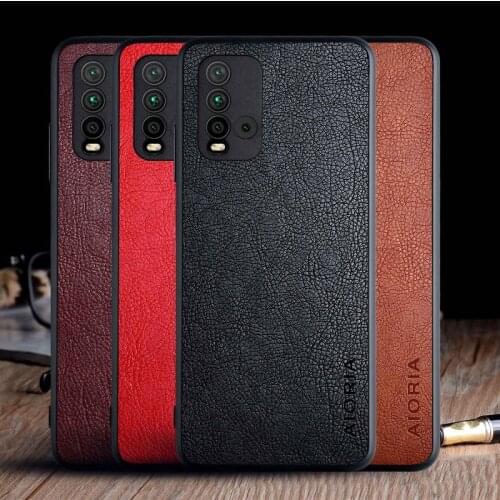 Case for Xiaomi Redmi 9T 9 9A 9C funda luxury Vintage Leather skin capa soft phone cover for xiaomi redmi 9t case funda coque