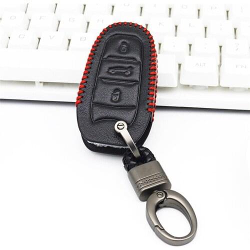 For Citroen C1 C5 C3 C4 Xsara Picasso Berlingo Ds3 Auto Key Protect Cover Key Case Genuine Leather Key Chain Holder Remote Shell