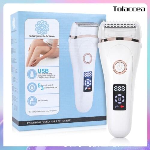 Professional Painless Hair Epilator Removal Laser Touch Epilator USB Women Body Face Leg Bikini Hand Shaver Hair Remover