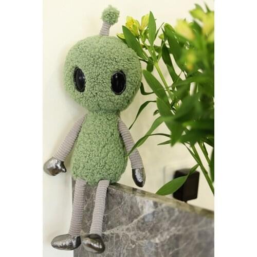 Science Fiction Movie Figure Alien Strange Plush Toy Soft Planet Creature ET Stuffed Doll Kids Cartoon Unique Ugly Gift 38-68cm