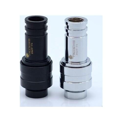 Computer water-cooled water-stop quick-plug copper quick connector straight through ZSZT-T1 two-end disconnect water stop