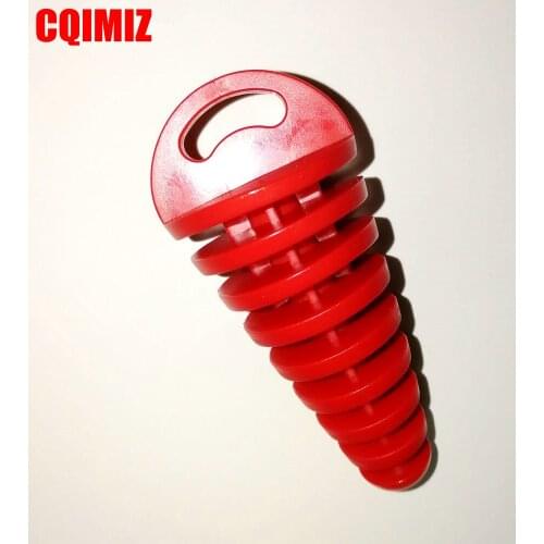 Red Motorcycle Exhaust Silencer Wash Plugs Muffler Pipe Washing Plugs For Dirt Bike ATV Quad Bike 15mm - 38mm
