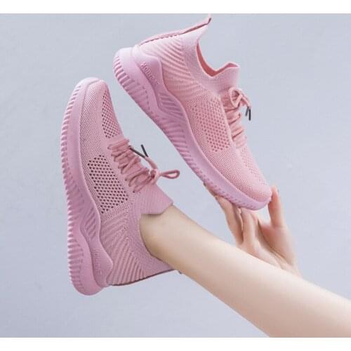 Cheap 2021 new Sport Running Shoes Women Mesh Breathable Walking Women Sneakers Comfortable White Sneakers Chaussure Femme