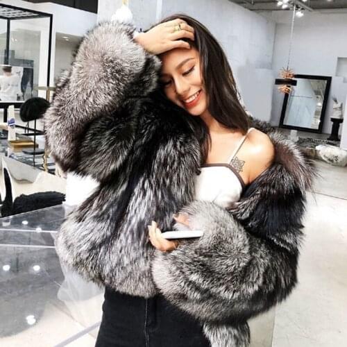 9Xl Big Size Faux Fox Fur Furry Coats Women Winter Warm Jackets Outwear Fur Coats 2021 Winter New Short Design Fur Jackets Lady