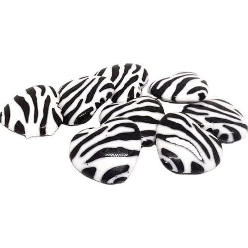 Fashion Heart DIY Zebra Striped/Dapple Beads Acrylic Spacer Loose Beads 17*20mm 20 pieces/lot ab1032