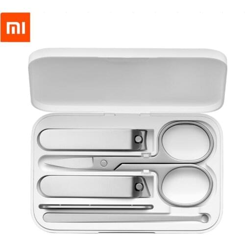 Xiaomi Mijia Stainless Steel Nail Clippers Set Trimmer Pedicure Care Clippers Earpick Nail File Professional Nails Manicure