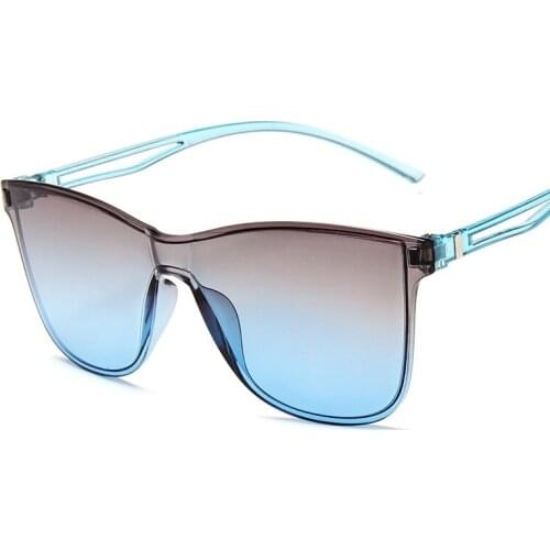 New Fashion Outdoor Gradient Color Trend Male Sunglasses Ocean Film Colorful Eyeglasses Shades for Men Thin Vacation Glasses