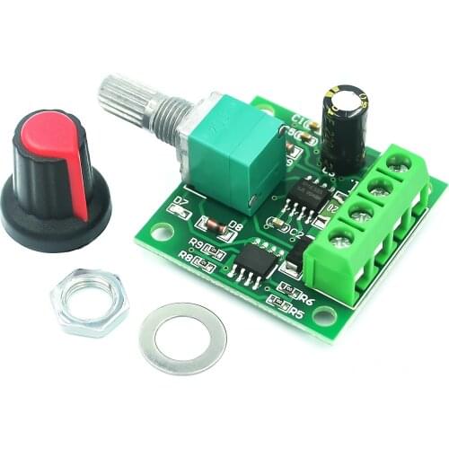 New DC 1.8V 3V 5V 6V 12V 2A PWM Motor Speed Controller Low Voltage Motor Speed Controller PWM 0~100% Adjustable Drive Module
