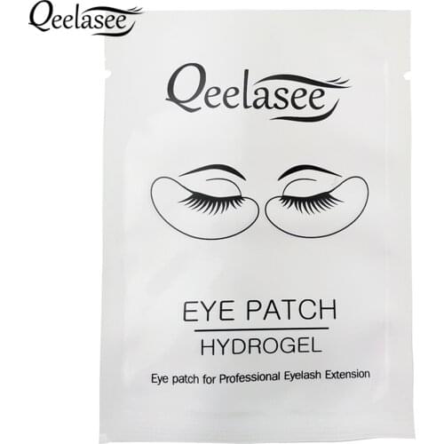Qeelasee 20/50/100 Pairs Lint Free Under Eye Patches Hydrogel Gel Eye Pads High Quality Eye Patches for Eyelash Extension