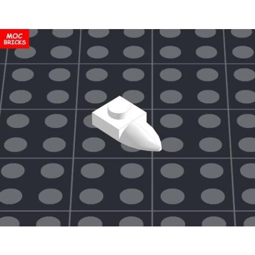 10pcs /lot MOC Bricks Plate 1x1 W/tooth 49668 Flame Black As Shoes for figures model action figures Educational Building Blocks