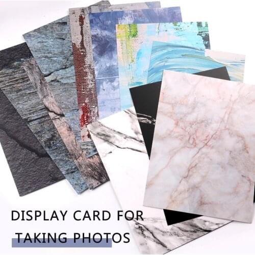 TSZS Japanese Style Nail Art Photo Props Marble Background Paper Nail Work Display Board