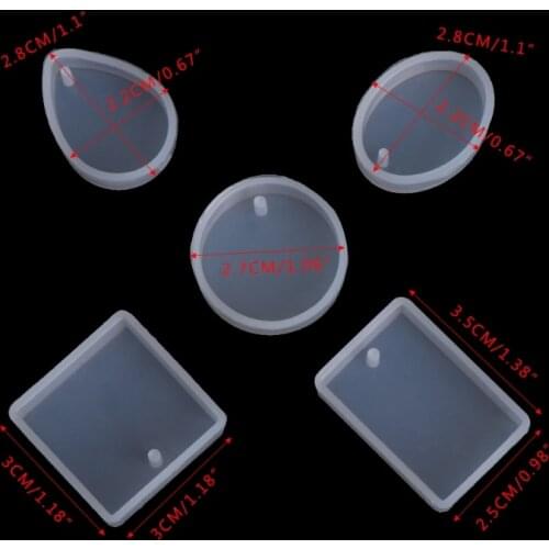 DIY Silicone Mould Craft Mold For Resin Necklace Jewelry Pendant Making Dried Flower Resin Decorative DIY Hand Crafts