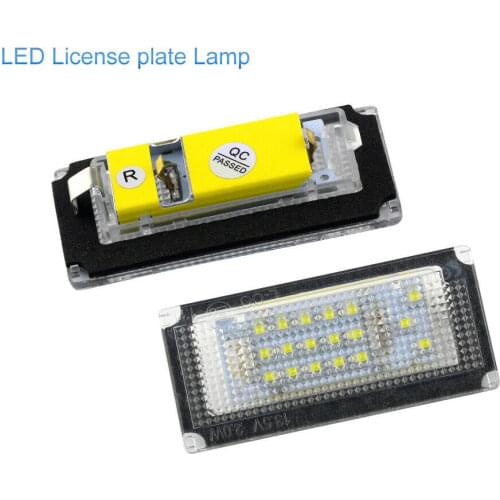 Led License Plate Light Led Canbus Auto Tail Light White LED Bulbs 2 pcs Car Number Lamp For BMW 3er E46 4D 1998-2003