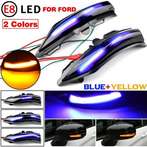 LED Turn Signal Sequential Light For FORD Fiesta MK8 MKVIII 8 2018-2021 Side Rearview Mirror Dynamic Indicator Blinker Flasher