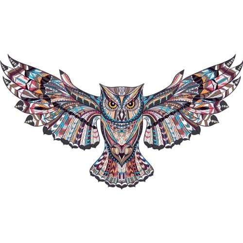 Unique Wooden Jigsaw Puzzle Owl Animals Shape 3D Wood DIY Puzzle Crafts For Adults Kids Educational Toys Wooden Puzzle Games