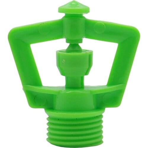 Green Rotating Micro-sprinklers with 1/2" Male thread Greenhouse Garden Irrigation Lawn Mist Spray Nozzle Watering 10 Pcs