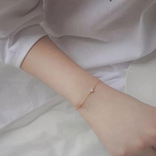 Fashionable temperament diamond stainless steel bracelet womens brilliant diamond bracelet mothers day jewelry gift