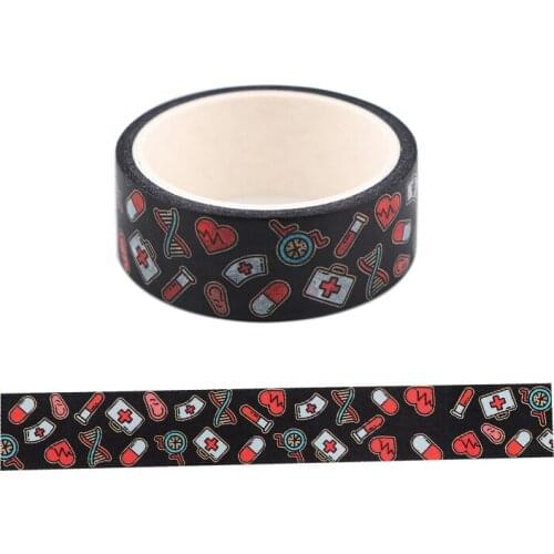 10pcs/lot BH1429 Blinghero Washi Tape 15mmX5m Cartoon Adhesive Tape Funny Masking Tape Label Tapes Stickers Gift