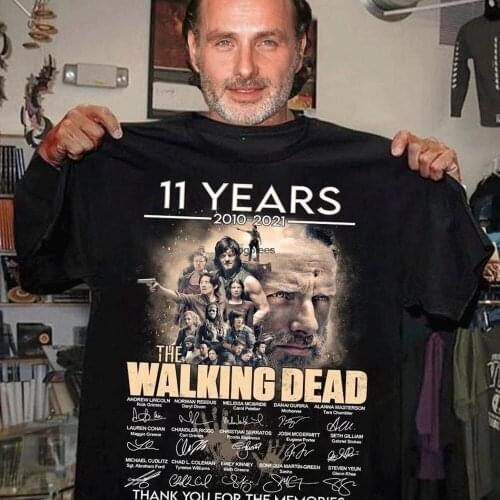 11 years 2010 2021 The Walking Dead signatures thank you for the memories shirt