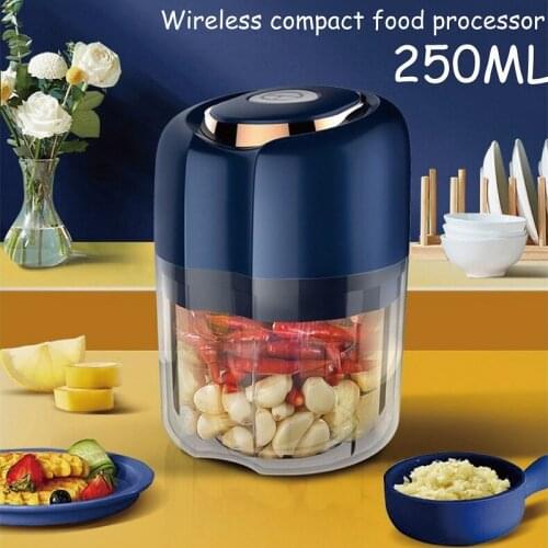 250ML Wireless Electric Meat Grinder Food Chopper MiNi Electric Kitchen Meat Slicer Mincer JRJ7