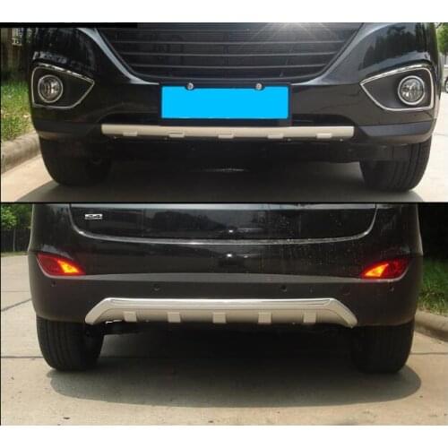 ABS front and rear bumper guards 2010-2012 For Hyundai ix35 chrome front fender front bezel