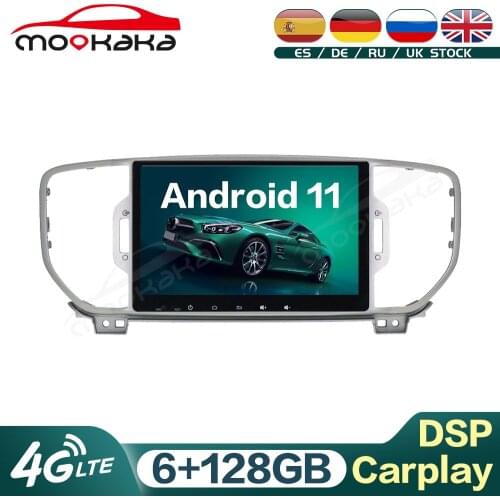 For KIA Sportage 2016 - 2018 Android 11 6G +128GB Car Multimedia Audio Player GPS Navigation Audio Stereo Head Unit Carplay DSP