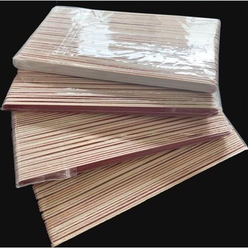 Free shipping 200 pcs/lot wood emery board wood nail file nail art file manicure tool