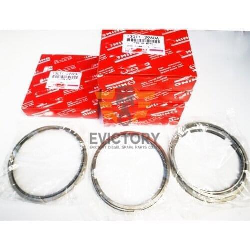 For HINO J07Et J07ET J07E main bearing + conrod con rod bearing + piston ring