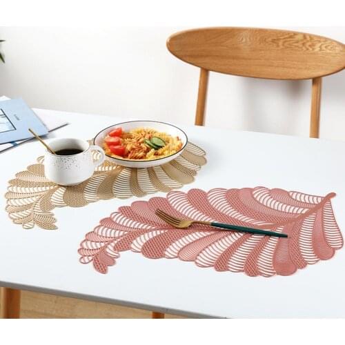 Eco-friendly High Quality Table Decor Kitchen Placemats PVC Kitchen Placemats Insulation for Living Room