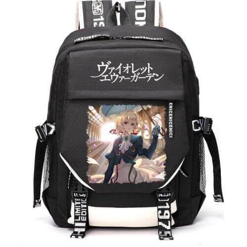 Violet Evergarden Claudia Hodgins Cattleya Outdoor Travel Rucksack Casual Schoolbag Student Backpacks