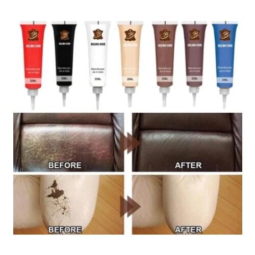 20ml Leather Repair Gel Leather Complementary Color Repair Scratches Cracks Car Leather Seat Leather Sofa Accessories Home