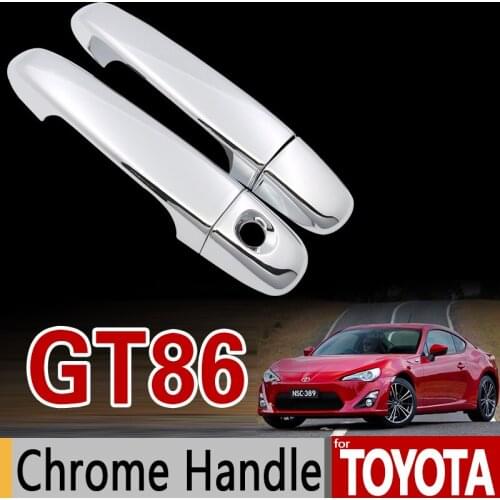 For Toyota GT86 Chrome Handle Cover Trim Set 86 FT86 Scion FR-S 2012 2013 2014 2016 2017 Car Accessories Stickers Car Styling