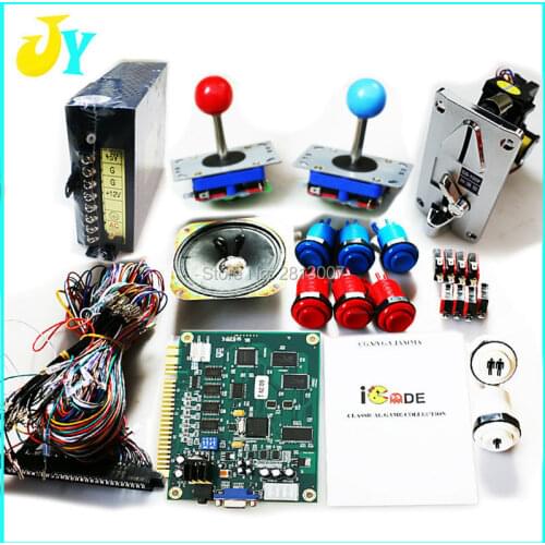 Jamma Arcade Bundles kit 60 in 1 Game DIY Arcade cabinet parts 60 in 1 PCB board classic joystick coin acceptor