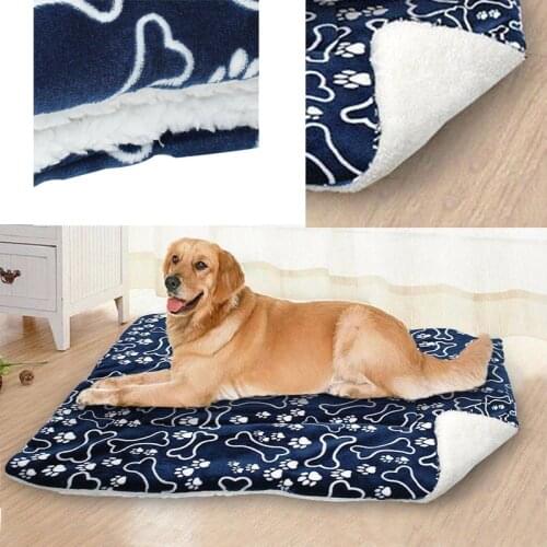 Pet Bed for Dogs Cats Mat Blanket Bed Washable Cushion Soft Warm Sprinted Pad Liner Cage Mat Mattress Multifunction Mat