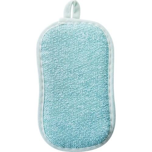 Kitchen Dishcloth Super Absorbent Bamboo Fiber Double-sided Dish Cloth Does Not Hurt The Pot Decontamination Cleaning Brush Tool