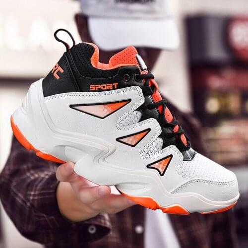 Mens Basketball Shoes Trend Outdoor Comfortable Sports Shoes Brand High Quality Waterproof Sneakers Adult Breathable Non-slip