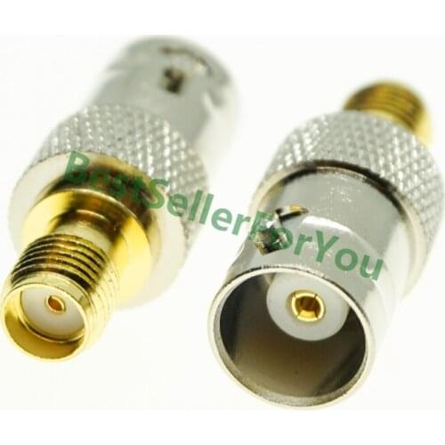 BNC Female To SMA Female Jack Antenna Adapter Copper Connector ConverterBrass