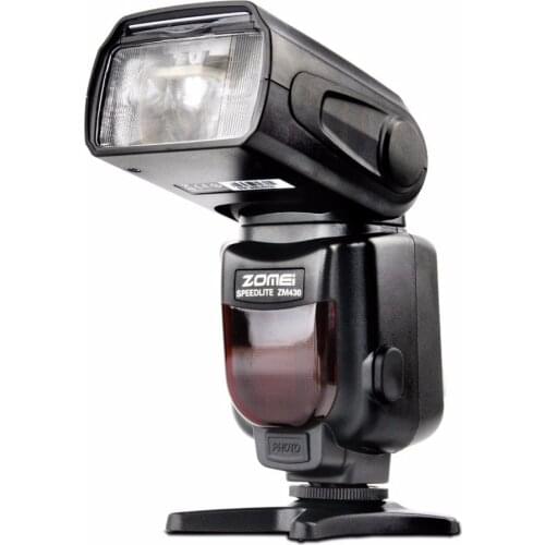 ZOMEi ZM430 Professional Manual Speedlite Flashlight with LCD Display Hard Flash Diffuser GN56 for Canon Nikon DSLR Camera