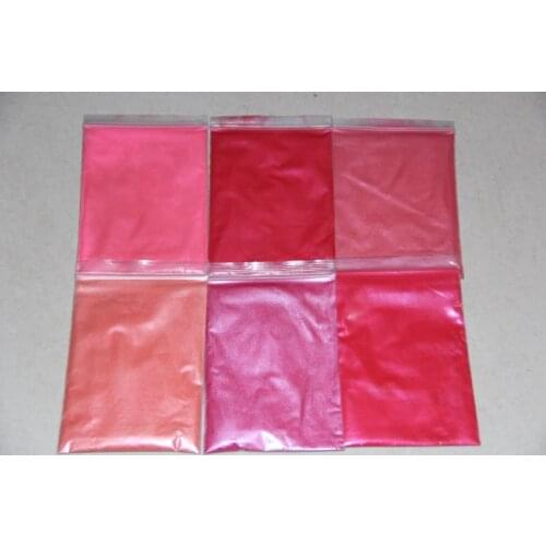 Pink Red Series Cosmetic Mica powder Pigment use for lipstick eye shadow Soap