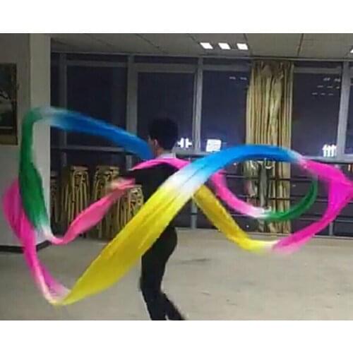 Stage dance Streamer Chinese dance Rainbow Silk ribbon Dunhuang Water sleeves dance