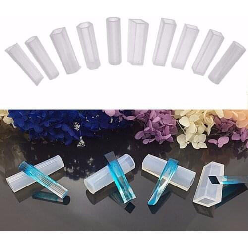 10pcs Silicone Molds Resin Necklace Jewelry Pendant Casting DIY Making Mould Craft Tool Handmake Decoration Tools Shellhard