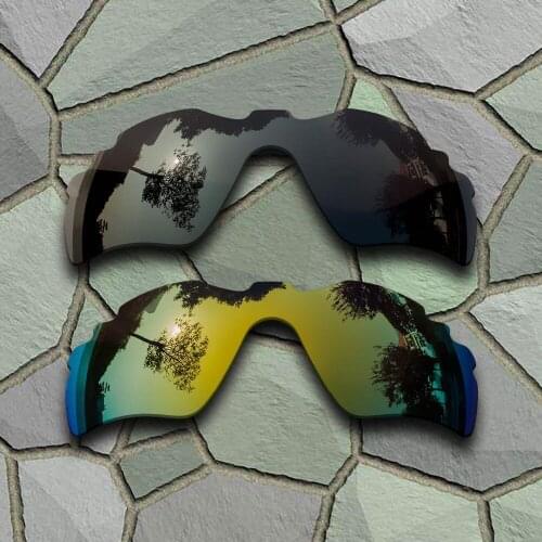 Grey Black&Yellow Golden Sunglasses Polarized Replacement Lenses for Oakley Radar Path Vented
