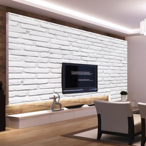 Custom Modern Vintage Brick Textured Wallpaper For Walls Decor Embossed 3D Wall paper For Bedroom Living room Sofa TV Background