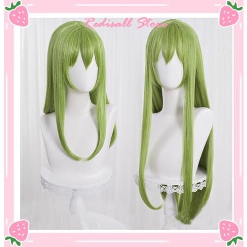 Fate/Grand Order Enkidu Wig Cosplay Green Long Synthetic Hair Heat Resistant Adult Halloween Role Play Hair Men Women