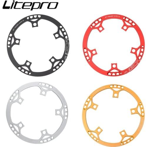 Litepro BMX Bicycle BCD130 Single Disc Gear Round Plate Crankset 45/47/53/56/58T Folding Bike Chainwheel Crank Chainring