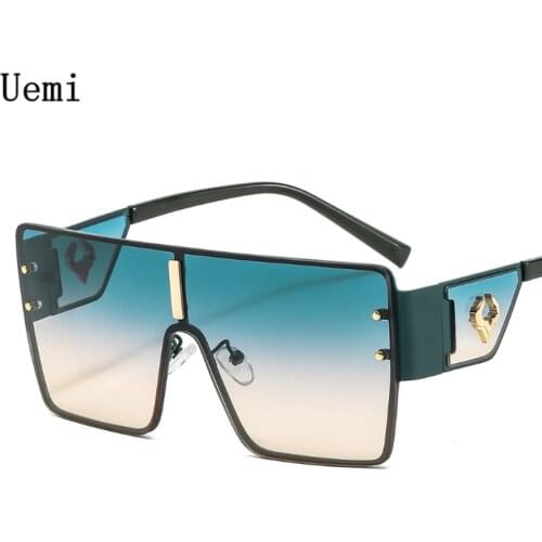 Vintage Punk Oversized Sunglasses MenS Designer Driving Glasses WomenS Luxury Retro Square Metal Frame UV400 Eyewear